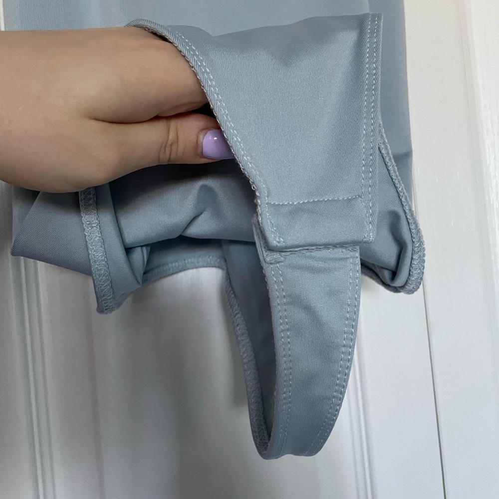 Light Blue Racerback Bodysuit - Picture 4 of 5
